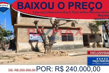 Casa com 2 Quartos à venda, 195m² no Centro - Ipanema, Ipanema