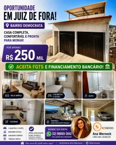 Casa com 2 Quartos à venda, 120m² no Democrata, Juiz de Fora