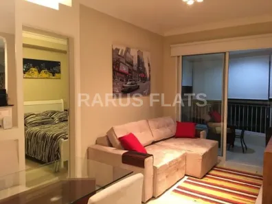 Flat com 1 Quarto para alugar, 47m² no Cidade Monções, São Paulo