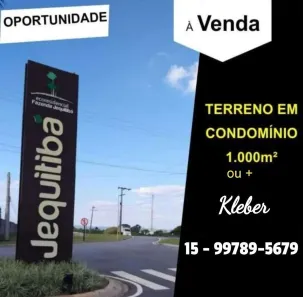 Lote/Terreno à venda, 1011m² no Parque Ecoresidencial Fazenda Jequitibá, Sorocaba