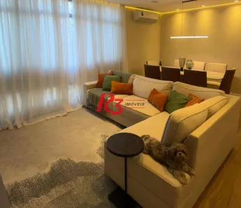 Apartamento com 3 Quartos à venda, 133m² no Gonzaga, Santos