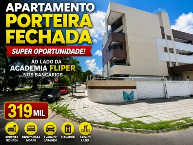 Apartamento com 2 Quartos à venda, 56m² no Bancários, João Pessoa