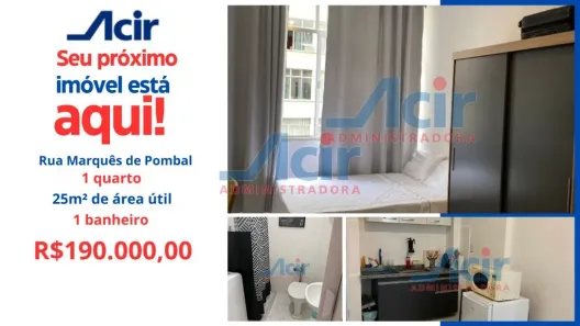Apartamento com 1 Quarto à venda, 25m² no Centro, Rio de Janeiro