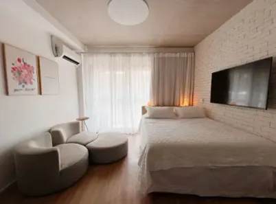 Apartamento com 1 Quarto para venda ou aluguel, 24m² no Indianópolis, São Paulo