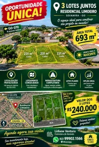 Lote/Terreno à venda, 225m² no Residencial Limoeiro, Goianira