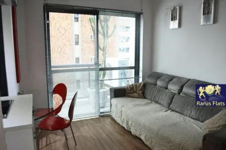 Flat com 1 Quarto para alugar, 42m² no Moema, São Paulo