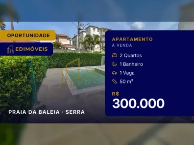 Apartamento com 2 Quartos à venda, 50m² no Praia da Baleia, Serra