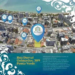Apartamento com 4 Quartos à venda, 168m² no Ponta Verde, Maceió
