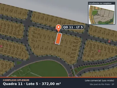 Lote/Terreno à venda, 372m² no Eparque Mirage, São José do Rio Preto