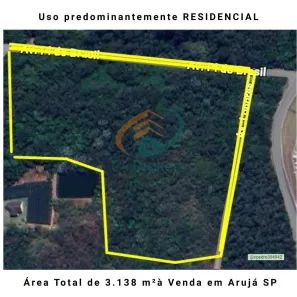 Lote/Terreno à venda, 3138m² no Fontes, Arujá