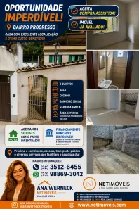Casa com 2 Quartos à venda, 60m² no Progresso, Juiz de Fora