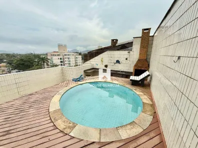 Cobertura com 3 Quartos para alugar, 154m² no Mar e Céu, Guarujá