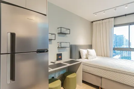 Apartamento com 1 Quarto para alugar, 25m² no Campo Belo, São Paulo