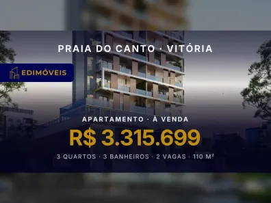Apartamento com 3 Quartos à venda, 110m² no Praia do Canto, Vitória