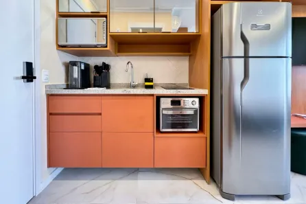 Apartamento com 1 Quarto para alugar, 25m² no Campo Belo, São Paulo
