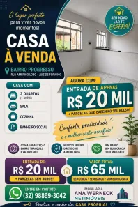 Casa com 2 Quartos à venda, 60m² no Bairu, Juiz de Fora