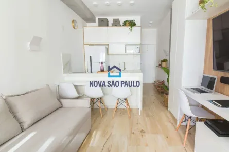 Apartamento com 1 Quarto para alugar, 28m² no Mirandópolis, São Paulo