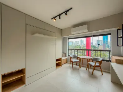 Apartamento com 1 Quarto para alugar, 24m² no Vila Cordeiro, São Paulo