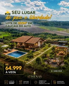 Lote/Terreno à venda, 500m² no Chácara Tropical (Caucaia do Alto), Cotia