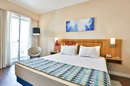Flat com 1 Quarto para alugar, 32m² no Indianópolis, São Paulo