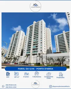 Apartamento com 3 Quartos à venda, 187m² no Ponta D'Areia, São Luís