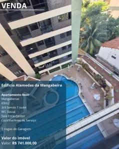Apartamento com 3 Quartos à venda, 69m² no Mangabeiras, Maceió