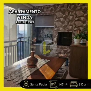 Apartamento com 3 Quartos à venda, 147m² no Santa Paula, São Caetano do Sul