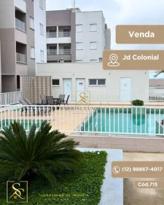 Apartamento com 2 Quartos para alugar, 52m² no Jardim Colonial, São José dos Campos