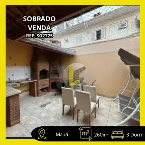 Sobrado com 3 Quartos à venda, 260m² no Mauá, São Caetano do Sul