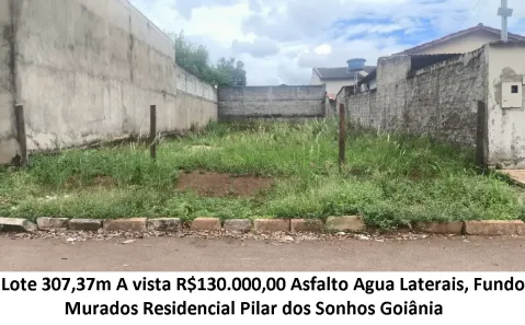 Lote/Terreno à venda, 307m² no Residencial Pilar dos Sonhos, Goiânia