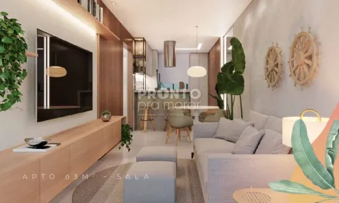 Apartamento com 3 Quartos à venda, 63m² no Centro, Ipojuca