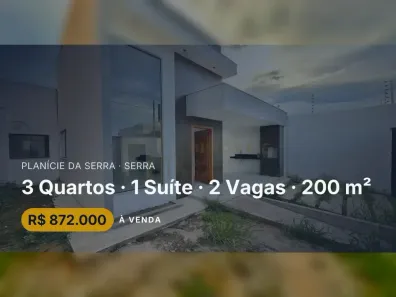 Casa com 3 Quartos à venda, 200m² no Planície da Serra, Serra