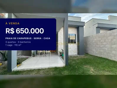 Casa com 3 Quartos à venda, 115m² no Praia de Carapebus, Serra