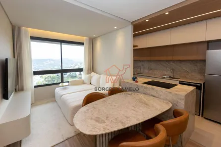 Apartamento com 1 Quarto para alugar, 44m² no Vila da Serra, Nova Lima