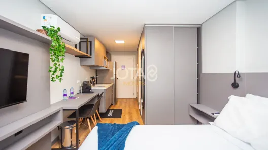 Apartamento com 1 Quarto para alugar, 18m² no Centro, Curitiba