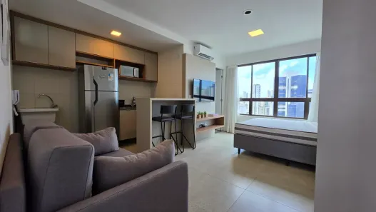 Apartamento com 1 Quarto para alugar, 25m² no Boa Viagem, Recife