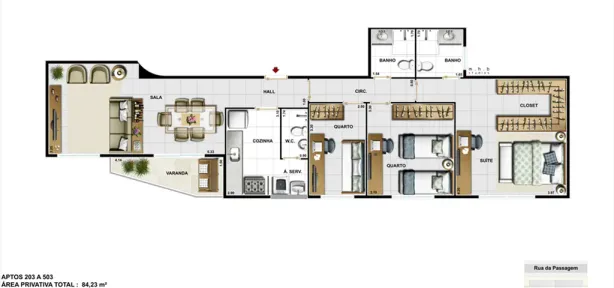 Apartamento com 3 Quartos à venda, 88m² no Botafogo, Rio de Janeiro
