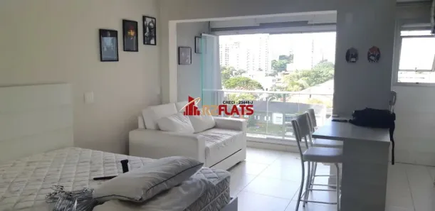 Apartamento com 1 Quarto para alugar, 34m² no Cidade Monções, São Paulo