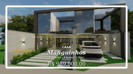 Casa com 3 Quartos à venda, 130m² no Manguinhos, Serra