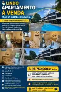 Apartamento com 3 Quartos à venda, 71m² no Enseada, Guarujá