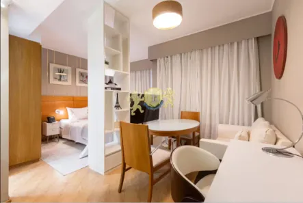 Flat com 1 Quarto para alugar, 26m² no Indianópolis, São Paulo