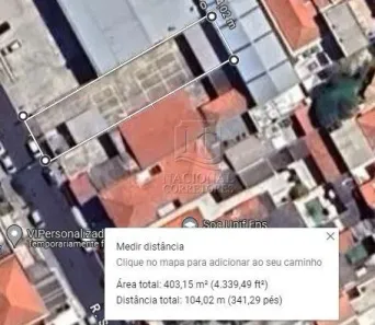 Lote/Terreno para alugar, 400m² no Campestre, Santo André