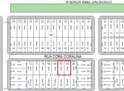 Lote/Terreno à venda, 1020m² no Residencial Cidade Jardim, Sinop