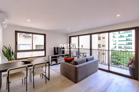 Apartamento com 1 Quarto para alugar, 48m² no Cerqueira César, São Paulo