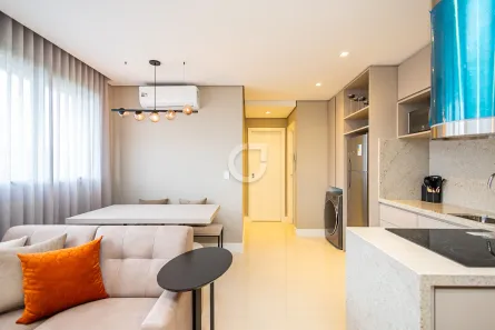Apartamento com 1 Quarto para alugar, 42m² no São Francisco, Curitiba