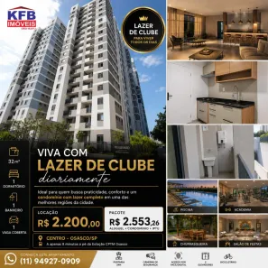 Apartamento com 1 Quarto para alugar, 32m² no Centro, Osasco