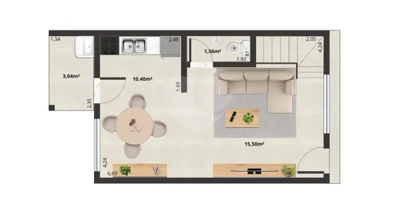 Casa de Condomínio com 2 Quartos à venda, 70m² no Morada da Granja, Barra Mansa