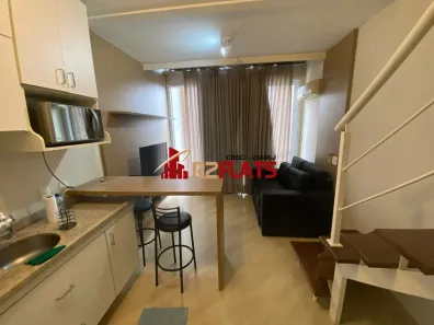 Flat com 1 Quarto para alugar, 44m² no Cidade Monções, São Paulo