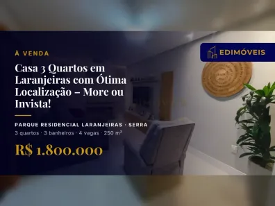 Casa com 3 Quartos à venda, 250m² no Parque Residencial Laranjeiras, Serra
