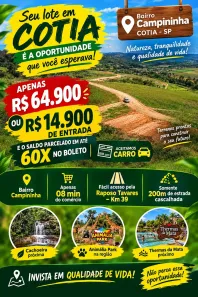 Lote/Terreno à venda, 500m² no Cachoeira, Cotia